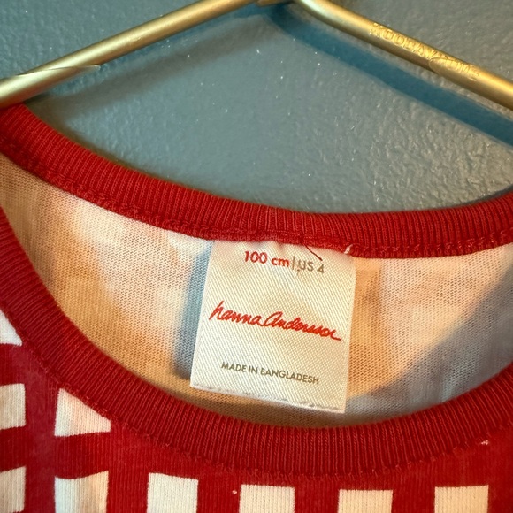 Hanna Andersson red and white grid dress - Picture 3 of 3